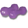 Image de Haltère hexagonal recouvert de néoprène UFE Urban Fitness (x2) Violet 1 kg UFW031