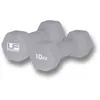 Image de Haltères Hexagonales - Urban Fitness - Argent - 10kg - Recouvert de Néoprène - Paire