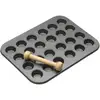 Image de Masterclass - Moule À 24 Mini-tartelettes Antiadhésif, Avec Poussoir À Pâtisserie En Bois, 35 X 27 X 2,5 Cm