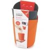 Image de Set 2 Cornets Popcorn Micro Ondes Joseph Joseph M-cuisine Orange Gris Silicone