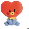 Image de Peluche Aurora BT21 Tata Baby 5in - rouge