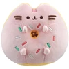 Image de Peluche Ronde En Forme De Donut 14cm Kawaii En Polyester Rose Pusheen