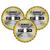 Image de Coffret plastique de 3 lames ø 216mm carbure construction dewalt dt1962-qz pour scie circulaire stationnaires DT1962-QZ