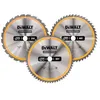 Image de Coffret plastique de 3 lames pour scie circulaire et stationnaire Ø 305mm DEWALT DT1964-QZ Carbure Construction : DT1958 DT1959 D