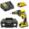 Image de Visseuse plaques de plâtre 18V 2Ah Li-ion Moteur Brushless DEWALT DCF620D2