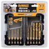 Image de Jeu de forets métal titanium HSS-Tin - DeWALT - DT50050-QZ - 10 pièces
