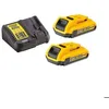 Image de Pack 2 batteries 18V 2Ah XR Li-Ion + chargeur - DEWALT - DCB115D2-QW