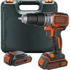 Image de Perceuse à percussion sans fil Black & Decker BL188KB - 18V - 2x batteries - coffret