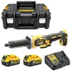 Image de Meuleuse droite sans-fil 18V DEWALT DCG426P2-QW XR avec 2 batteries 5Ah chargeur et coffret