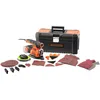 Image de Kit multiponceuse filaire - BLACK+DECKER - KA280LKA-QS - 220W - 3 adaptateurs - 17 abrasifs - coffret