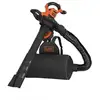 Image de Souffleur aspirateur broyeur black decker beblv300-qs 3000w filaire 72l sac a dos BEBLV300-QS