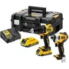 Image de Perceuse à percussion sans fil - DEWALT - DCK2062D2T-QW - 18V - 2Ah - Li-ion