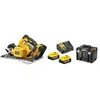 Image de Scie circulaire XR 5Ah 184 mm DEWALT + 2 Batteries + Coffret Tstak - DCS572P2-QW