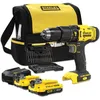 Image de Perceuse visseuse sans fil à percussion Stanley Fatmax SFMCD711DSA 18V - 2x2Ah
