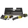 Image de Clé à cliquet dewalt xr 18v brushless - batteries 2 x 1.7 ah - têtes interchangeables 14', 38' et porte-embout hexagonal 14' - dcf510e2g-qw DCF510E2G-QW