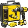 Image de Perceuse visseuse à percussion sans fil - 18V - STANLEY FATMAX V20 - SFMCD725D2K-QW - 80Nm - 2 batteries 2 Ah + chargeur