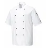 Image de Veste de cuisine Portwest Kent blanche - Homme Kingsmill 190g (65% polyester/35% coton) poche manche boutons amovibles