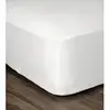 Image de Drap Housse 100% Coton 90x190x25 Cm Blanc