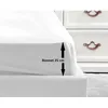 Image de Drap Housse 100% Coton 140x190x25 Cm Blanc