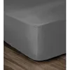 Image de LOVELY HOME Drap Housse 100% coton 140x190x30 cm gris foncé