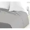Image de Drap Plat - 100% Coton - 240 X 300 Cm - Gris Clair