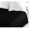 Image de Drap Plat 100% Coton 240x300 Cm Noir