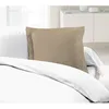 Image de Lot De 2 Taies D'oreillers 100% Coton 63x63 Cm - Beige