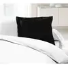 Image de Lot De 2 Taies D'oreillers 100% Coton 63x63 Cm - Noir
