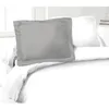 Image de Lot De 2 Taies D'oreillers 100% Coton 50x70 Cm - Gris Clair