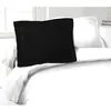 Image de Lot De 2 Taies D'oreillers 100% Coton 50x70 Cm - Noir