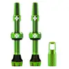 Image de Valves tubeless Muc-Off V2 vert (paire)- 44mm