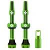 Image de Valves tubeless Muc-Off V2 vert (paire)- 60mm