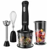 Image de Mixeur Plongeant 3-en-1 - RUSSELL HOBBS - Matte Black 24702-56 - 500 W - Bol 700 ml - Hachoir 500ml - 2 vitesses