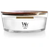 Image de Bougie parfumée Ellipse Teck Blanc, Woodwick - Woodwick
