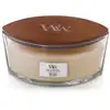 Image de Woodwick White Honey Bougie En Cire Ellipse Orange, Caramel, Vanille Blanc 1 Pièce(s)
