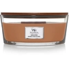 Image de Woodwick Santal Myrrh Bougie En Cire Ellipse Ambre, Citron, Bois Marron 1 Pièce(s)