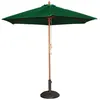Image de Parasol de terrasse professionnel à poulie de 3 m - Bolero - Vert - Mât droit - Rond