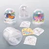 Image de Baker Ross Kits de Boule à Neige Licorne à colorier (boîte de 4) - Loisirs créatifs pour Enfants - AT316