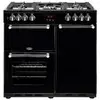 Image de Belling Pkens90dfblk Four Et Cuisinière Electrique Gaz Noir