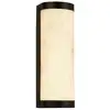 Image de Searchlight nile applique led, métal noir mat et résine marbrée