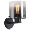 Image de Searchlight sweden applique 1 lumière noir mat et verre fumé