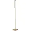 Image de Searchlight mod lampadaire led, métal laiton satiné, acrylique opale et transparent