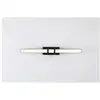 Image de Searchlight parma applique led, métal noir mat et verre transparent
