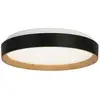 Image de Searchlight sorrento plafonnier led noir avec transfert en bois