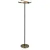 Image de Searchlight aerial lampadaire led, métal doré et noir
