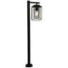 Image de Searchlight reed 1 lampadaire, métal noir et abat-jour pc