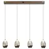 Image de Searchlight seeds suspension à 4 barres lumineuses, verre champagne, 42 w, 3000 k