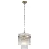 Image de Searchlight lara suspension, dorée, tiges en verre transparent, 1 douille e27