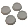 Image de Lot de 4 patins anti-vibrations universels - WPRO - Accessoires pour machine à laver - Blanc - Diamètre 45mm