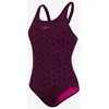Image de Maillot de bain Speedo Boom Star Allover Muscleback rose noir femme - 32